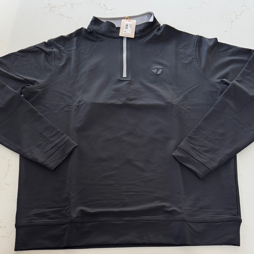 Peter Millar Black Performance Quarter-Zip Pullover - Picture 2 of 6